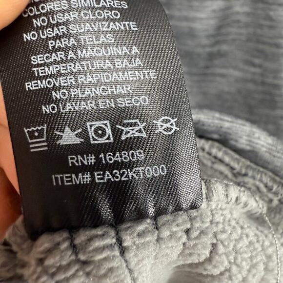 Eddie bauer Sweater Men's XL Gray 1/2 Half Zip Pullover Grid Lined Freeheat Logo - Picture 11 of 12
